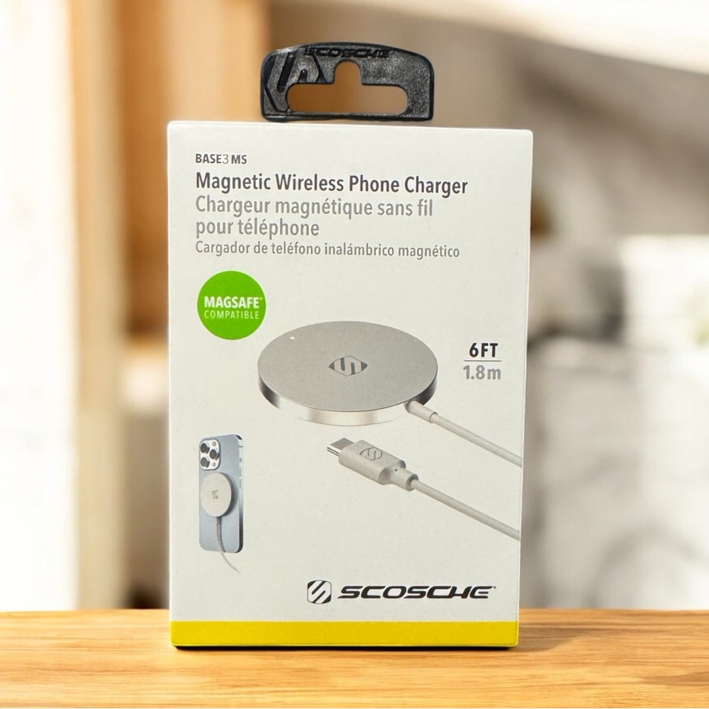 Scosche usbc Magnetic Wireless Phone Charger MagSafe Fast Charging Pad iPhone